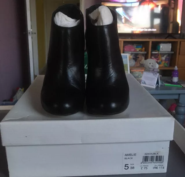 LADIES BLACK ANKLE Boots With Stud Decoration New Look Amelie Size 5 £5 ...