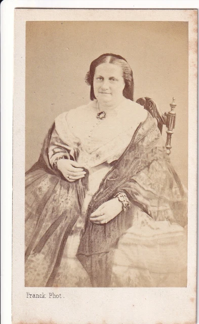 France Sophie Troubetskoï Duchesse de Morny Old CDV photo Levitsky 1865
