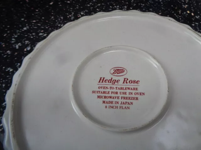 Boots Hedge Rose Small Flan Dish 2