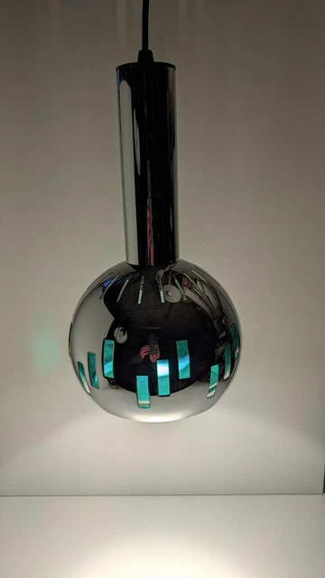 Suspension Design Vintage Chromée (type Raak) années 70