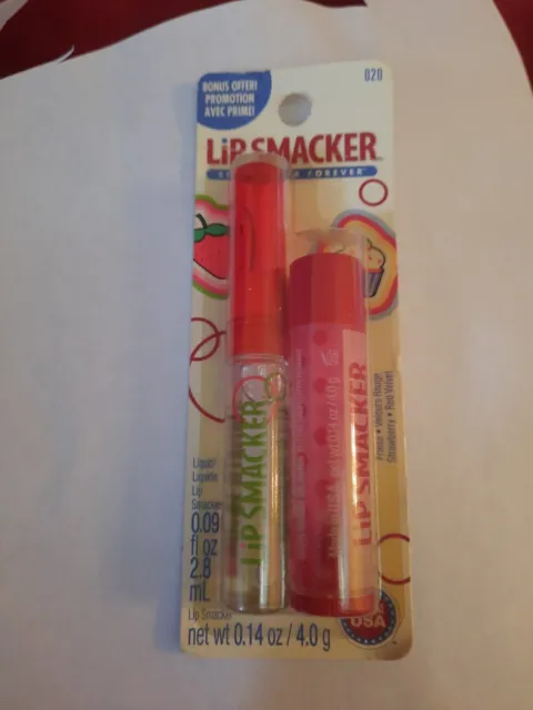 Bonne Bell Lip Smacker Liquid Strawberry + Red Velvet Lip Gloss #020