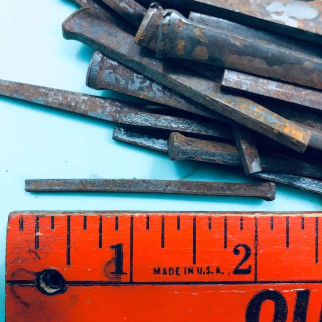 2 - 1/4 inch Vintage Used Square Head iron Common Cut Nails   150 count lot 2lb 5