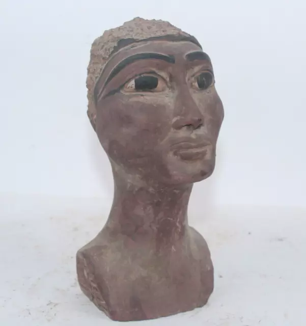 PHARAONIC RARE ANCIENT EGYPTIAN ANTIQUE QUEEN Nefertiti Head Statue EGYCOM