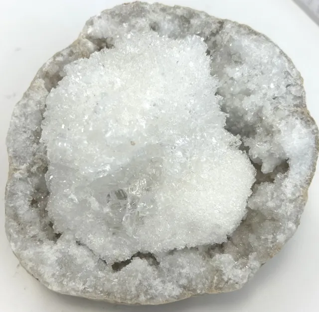FM0346 Fipro Minerals Geode Quarz Kristall Druse Marokko Glücksgeode Paar 1389g 3
