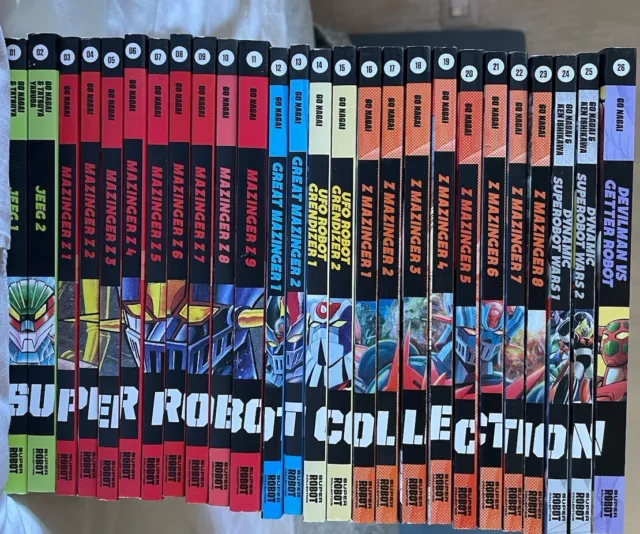 Collezione Go Nagai Super Robot Collection da 1 a 26 Collezione Completa Manga