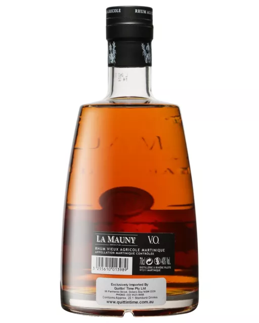 La Mauny VO Rhum Aged 3+ years 700mL bottle Rhum Agricole Dark Rum 2