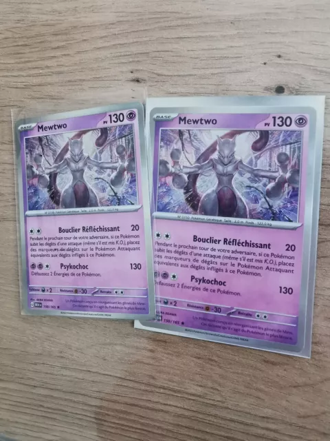 Pokemon Card MEWTWO 150/165 HOLO EV3.5 Scarlet & Purple MEW 151 EN NEW