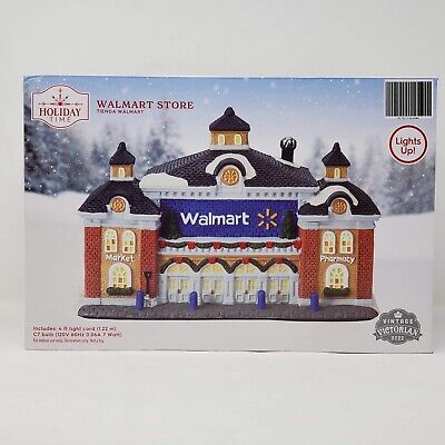 2022 Vintage Victorian Walmart Store Christmas Village House Lights Up Holiday