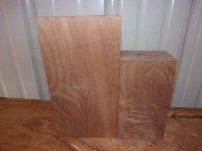 2 piezas de madera de nogal madera aire secado Board Lote 7L Talla bloques plana