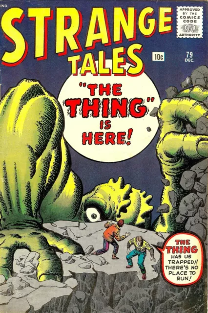 Strange Tales 79 Comic Book Cover Art Giclee Reproduction on Canvas