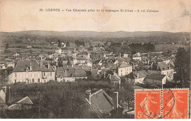 58 - LORMES - S03499 - Vue Générale prise de la Montagne St Alban - A Vol d'Oi