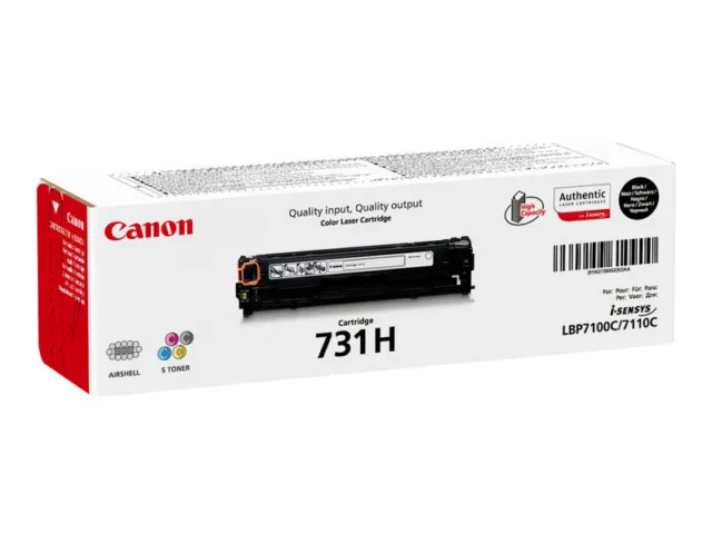 Original Canon CRG-731H Cartouche de Toner 6273B002 - Noir - Neuf