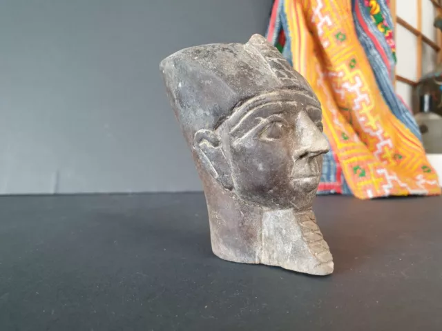 Old Egyptian Cast Bust …beautiful display and collection piece