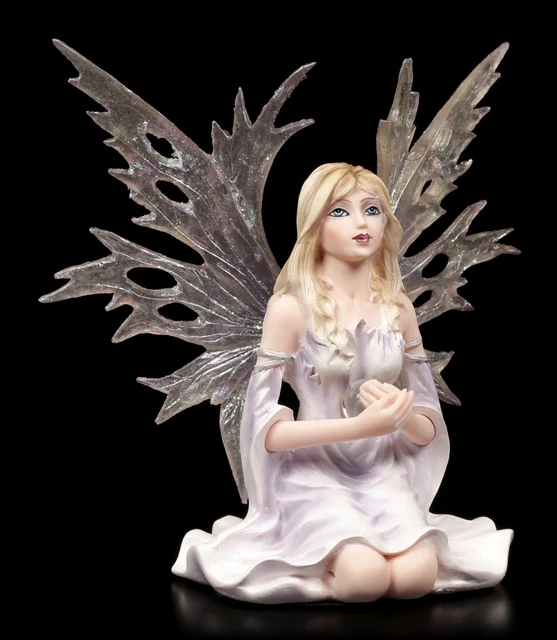 Figura Elfos - Fermion Con Bola de Cristal -Fantasía Ángel Escultura Decoración