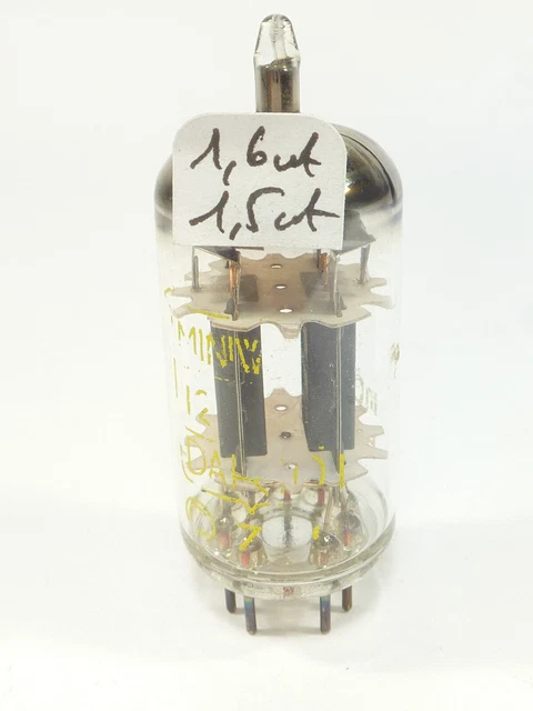 Tube NOS Miniwatt Dario 12AX7 / ECC83 - Green Label - Code I65 - Fort (comme Neuf)