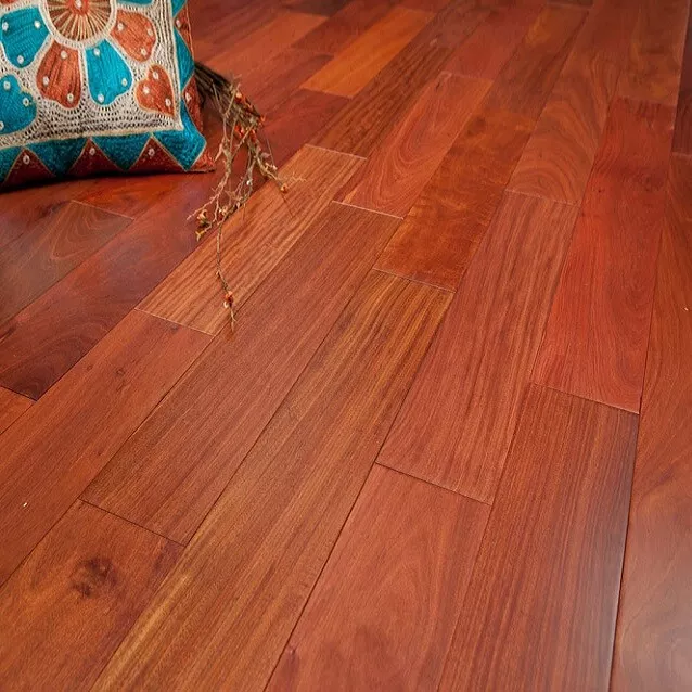 Santos Mahogany Wood Flooring, Prefinished Engineered, 4 3/4" x 1/2" (SAMPLE)