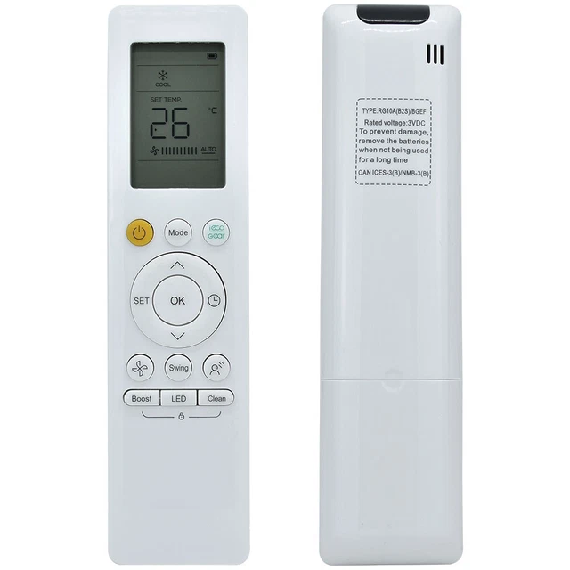 TÉLÉCOMMANDE CLIMATISEUR NEUVE RG10A(B2S)/BGEF pour Midea RG10L1(2HS ...