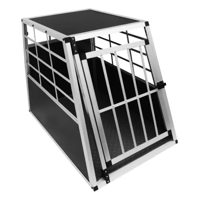 Pet Car Transport Crate Cage Large Aluminium Travel Box Trapezoidal Dog Cat