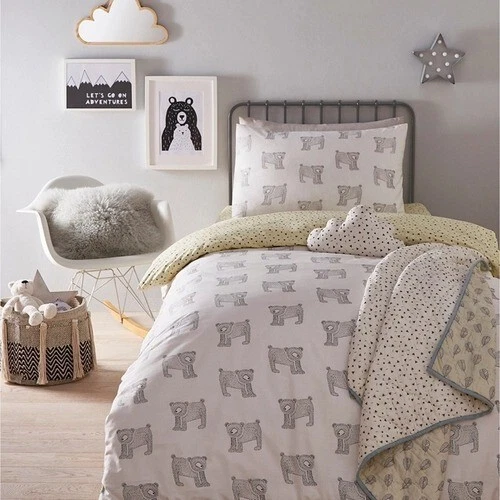 Set piumoni orso per bambini 100% cotone biologico prezzo di ricambio £29 set piumoni orso per bambini