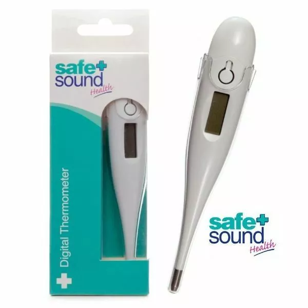 Safe + Sound Digital Thermometer starre Spitze Baby & Erwachsene Körper Fieber Scan Lesegerät