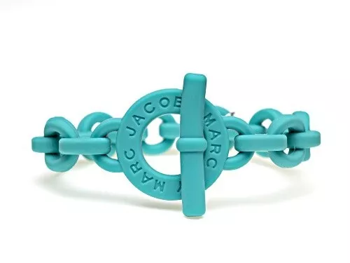 Marc By Marc Jacobs Aqua Lagoon Turnlock Rubber Stretch Bracelet