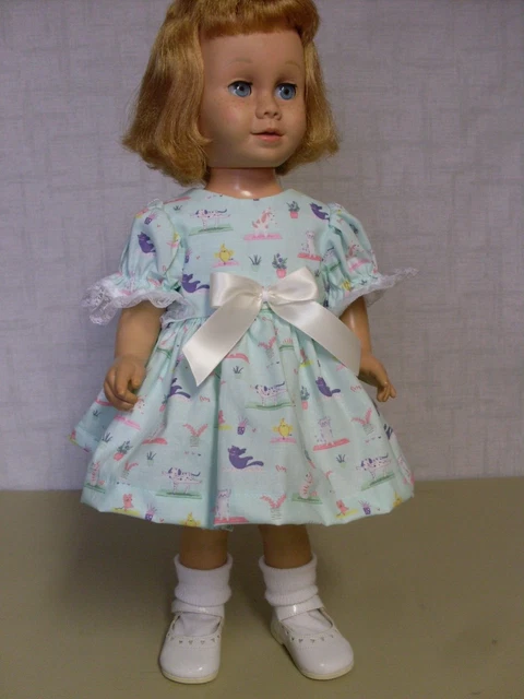 New 3 Piece Doll  Outfit Dress, Panties & Hairbow  For 20 " Chatty Cathy No Doll