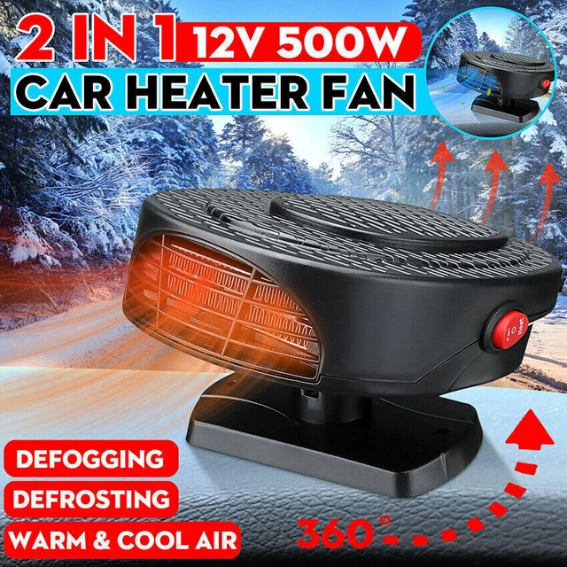 12V 500W Car Removng Warm Cooler Fan Dryer Heater Demister Auto Driving Protable