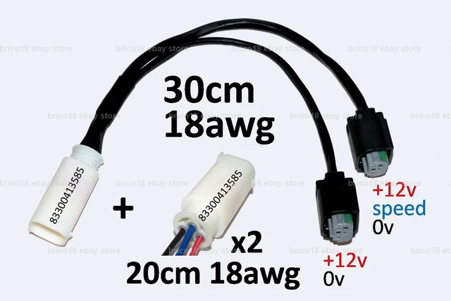 BMW Y Accessory Cable 30cm/18awg/3p + x2w 83300413585 - R1200 R1250 GS RS RT XR