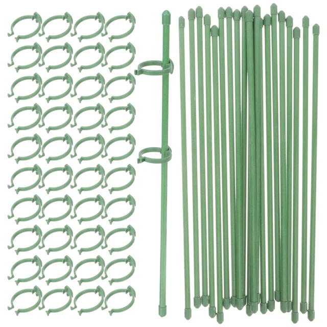 50 Pcs Green Plant Support Tomato Flower Pots Indoor Plants Tree Support Stakes