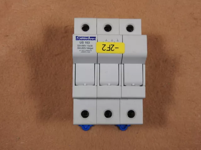 Ferraz Shawmut US103 Fuse Holder 30A 800V 3POLE - Used