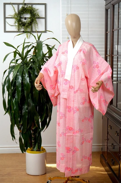 Dear Vanilla Japanese Hitoe Juban Undergown Women's Kimono Genuine Vintage Mint