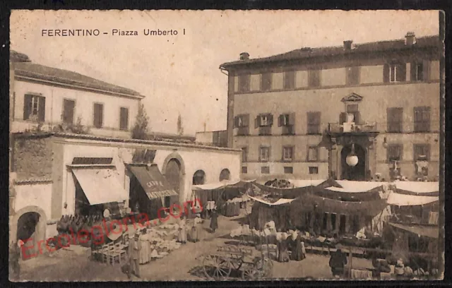 ag0688 - CARTOLINA D'EPOCA - Frosinone Provincia - Ferentino 1920