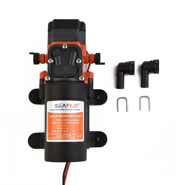 Auto-Amorçante Pompe Dc Eau 12V Plastique Pression Interrupteur Véhicule 1set