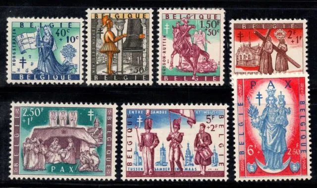 Belgique 1958 Mi. 1135-1141 Neuf ** 100% folklore, Contre la tuberculose
