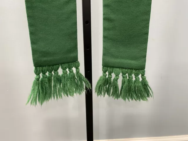 Green Stole With Tassels 2