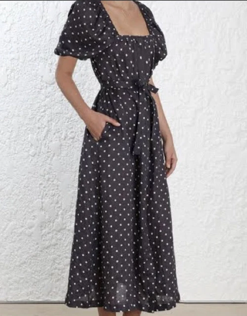 sachin and babi light blue dress ZIMMERMANN Daylight broderie anglaise linen midi dress main image 0