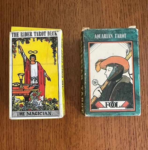 AQUARIAN TAROT CARD Deck the Fool 1970 Vintage by David Palladini