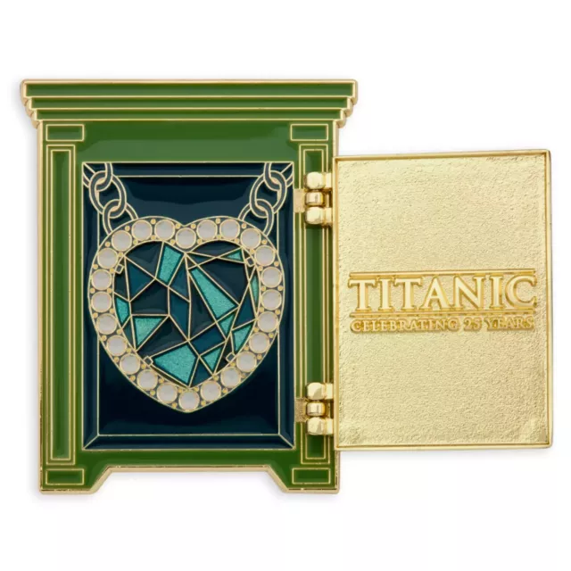 *NEW* Titanic 25th Anniversary Heart of the Ocean Safe Pin Limited Disney LR