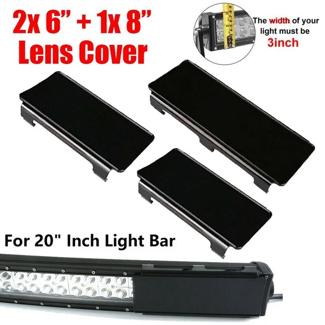 Copertura vetro protettivo nero 20 pollici per listello luminoso LED-camion autocarro 4 F2E6