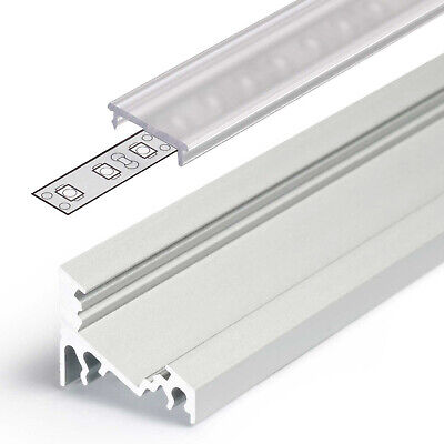 Ledsikon ® led profilo alluminio Eckprofil Set CORNER per strisce LED 10mm, 14mm, 27 mm 2