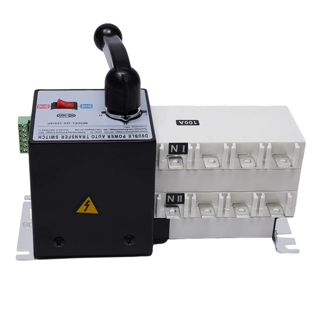 AUTOMATIC TRANSFER SWITCH Dual Power Generator Changeover Switch 4P