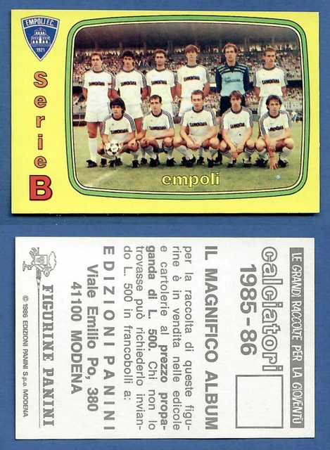 Panini Calciatori 1985/86 – Napoli Complet (avec Maradona) – Veline Restaurées Numérotées