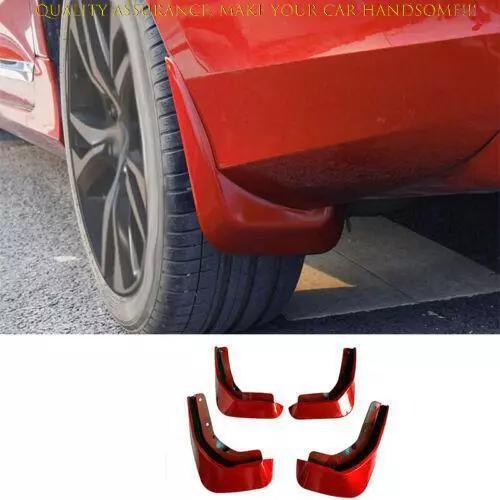 For Volvo S60 2019-2024 Fiery Red Front Rear Left Right Mud Flap Splash Guard