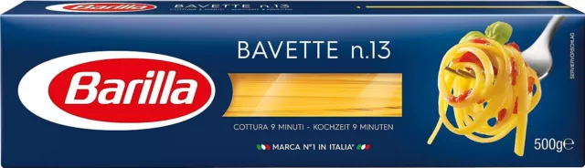 Bavette Linguine nr 13 Barilla 8 Packungen a 500g Pasta Nudeln al dente