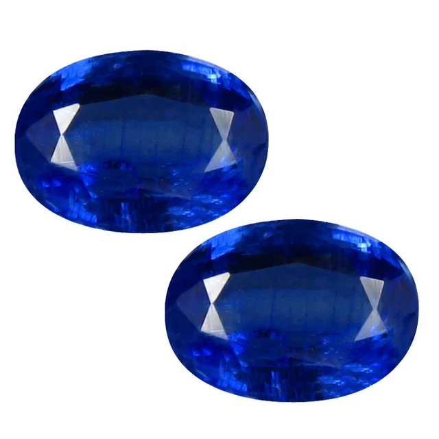 1.90 ct ULTRA BEST GRADE WORLD (7 X 5 MM) NATURAL UNHEATED BLUE KYANITE