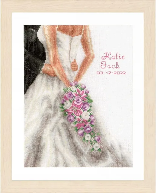 Vervaco Counted Cross Stitch Kit - Wedding Couple - PN-0155241 - 23 x 29cm