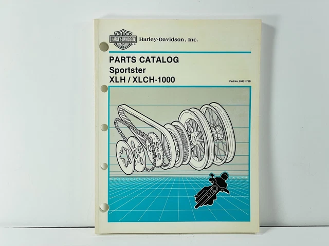 Harley-Davidson Sportster XLH / XLCH-1000 Parts Catalog 1954 to 1978 - 99451-78B