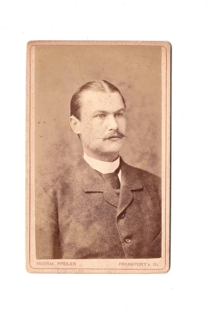 CDV Foto Herrenportrait - Frankfurt Oder 1880er