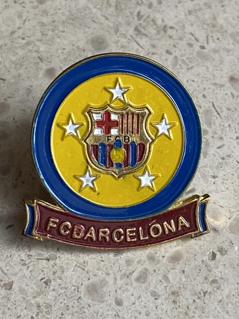 Pince à Cravate émaillée Aux Armes Du FC Barcelone - Doré - Occasion Bon état
