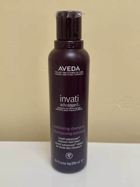 Aveda Invati Advanced Exfoliating Shampoo Reduces Hair Loss 6.7fl.oz./200ml New